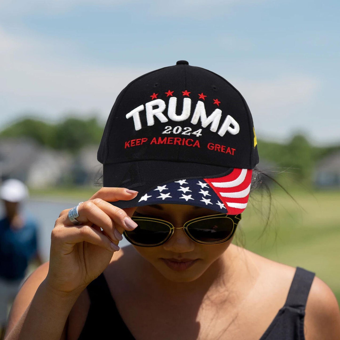 Trump 2024 Hat Embroidered Keep America Great President Trump Hat Cap Adjustable